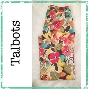 {Talbot's} Stretch Floral Pants